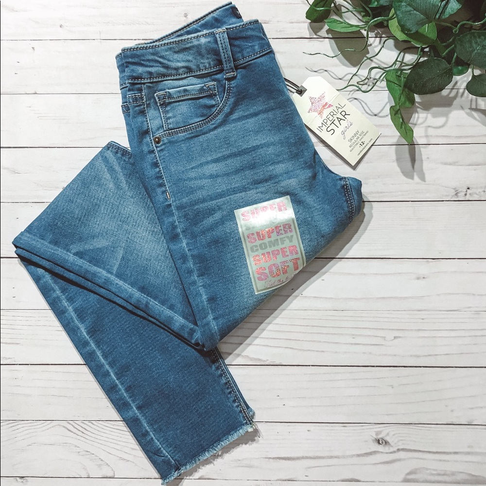NWT Imperial Star Girls Medium/Dark Wash Jeans